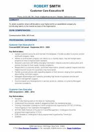 If you're sure nothing is there, search in the career section on the company website applicant tracking systems scan your resume before it goes to a recruiter, so you need a resume that the software can read. Customer Care Executive Resume Samples Qwikresume