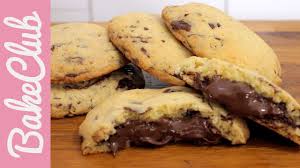 Nutella Chocolate Chip Cookies Bakeclub Youtube
