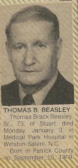 Thomas Brack “Tommy” Beasley Sr. (1909-1983)