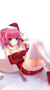 A collection of the top 95 moving wallpapers and backgrounds available for download for free. Iphone7papers Ag36 Snow Blue Eyes Santa Girl Anime Illust