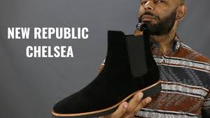 | skip to page navigation. New Republic Black Suede Chelsea Boot Review Youtube
