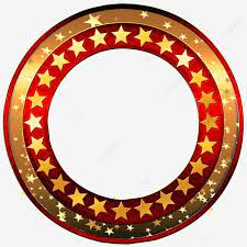 Red Round Frame With Golden Stars Frame Marrige Celebration Png Transparent Clipart Image And Psd File For Free Download Simple Background Images Frame Clipart Ornament Frame