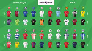 Les nigérians passés par la ligue 1 uber eats 2,012; Kits From The 25 Premier League Seasons