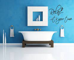 Relax It S Your Time Bathroom Vinyl Wall Art Stickers