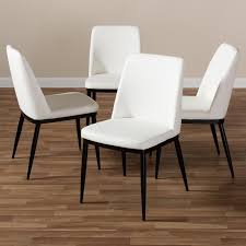 Dario Leather Dining Chair Set Of 4 Faux Leather Dining Chairs Dining Chairs Leather Dining Room