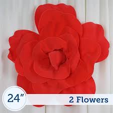 This stunning poster is for very affordable price. 2 24 Wide Red Foam Giant Roses For Flower Walls