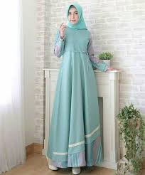 Baju Gamis Batik Kombinasi Polos Wanita Ragam Muslim Di 2020 Model Baju Wanita Model Pakaian Muslim Model Pakaian Hijab