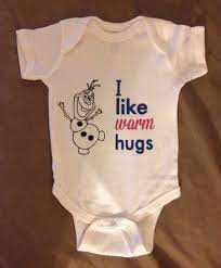 Frozen Baby Bodysuit Olaf Baby Onepiece I Like Warm Hugs Baby Creeper On Etsy 7 27 Disney Baby Clothes Baby Girl Clothes Baby Onesies
