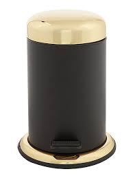 Black And Gold Bathroom Accessories Boudoir Black And Gold Waste Bin Home Accessories House Of Fraser Bathroom Accessories