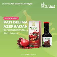 Sekadar perkongsian, khasiat buah delima telah dijumpai sejak 8000 tahun dahulu oleh masyarakat parsi purba, iaitu negara sekarang ialah iran. Pati Delima Azerbaijan Olivehouse2u