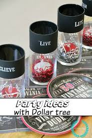 Dollar Tree Table Top Party Ideas Debbiedoos Dollar Tree Birthday Tree Table Diy 50th Birthday Decorations