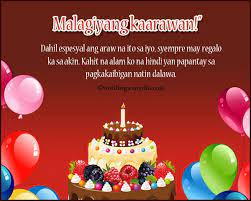In the malay language happy birthday is said as selamat hari lahir. Tagalog Birthday Messages A Special Day Becomes Even More Special When People Birthday Wishes For Myself Birthday Message Tagalog Birthday Message For Husband