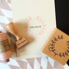 Fur Dich For You Perlenfischer Stempel Rubberstamp Lorbeerkranz Perlenfischerwinter2016 Garnundmehr Stampe