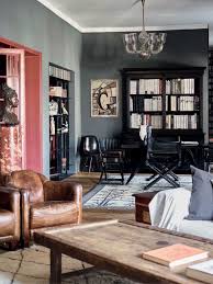 Masculine living rooms room design inspirations. Masculine Living Room And Library Living Room Interior Room Interior Living Room Red