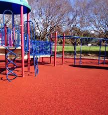 St Aloysius School In Baton Rouge La Is Currently Enjoying Their New Beautiful Terra Cotta Red Rubber Playgrou Playground Areas Rubber Playground Playground