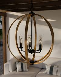 Named after a french forest from which wood is used for wine barrels, the allie Feiss Olf3294 5wow Af Weathered Oak Wood Antique Forged Iron Allier 5 Light 24 Wide Outdoor Globe Chandelier Lightingdirect Com