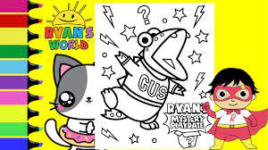 Download this coloring pages for free in hd resolution. Coloring Ryan S Mystery Playdate Gus Ryan S World Coloring Book Page Sprinkled Donuts Jr Youtube