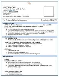 Don't be afraid to go beyond. Resume Format For Fresh Mba Finance Finance Resume Examples