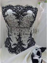 Vintage Black White Gothic Ball Gown Wedding Dress Bridal Gown Us 149 95 Ball Gowns Wedding Ruffle Wedding Dress Gothic Wedding Dress