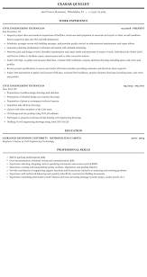 civil engineering technician resume