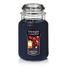 Amazon.com: Yankee Candle Crisp Fall Night Scented, Classic 22oz Large Jar  Single Wick Candle, Over 110 Hours of Burn Time : Everything Else