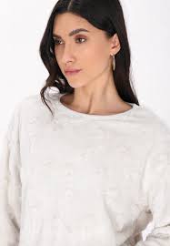 faina Korte pyjama in Lichtgrijs