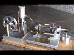 Moteur Stirling Avec Pompe A Eau Water Cooled Stirling Engine Fabrication Maison Hd Moteur Stirling Stirling Moteur