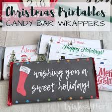 I have designed a number of customizable. Free Printable Candy Bar Wrappers Simple Sweet Christmas Gift