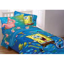 Get free shipping on qualified comforters or buy online pick up in store today in the home decor department. Nickelodeon Spongebob Squarepants Fish Swirl 4pc Twin Bedding Set