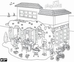 Ausmalbilder Das Haus Von Playmobil Im Sommer Zum Ausdrucken
