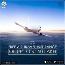 Travel insurance pricing is regulated by law. No Need To Pay Extra For Your Air Travel Insurance Irctc Air Offers A Free Air Travel Insurance Of Up To Rs 50 L Travel Insurance Booking Flights Air Travel