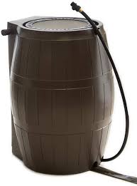 When the rain barrel is full, the diverter sends excess water through your downspout, automatically preventing any overflow or standing water. Amazon Com Fcmp Outdoor Rain Catcher Rc4000 Rain Barrel 50 Gallon Colour Brown Patio Lawn Garden