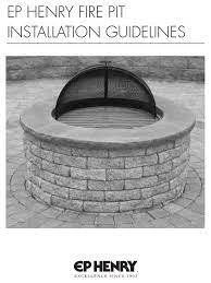Maybe you would like to learn more about one of these? Ep Henry Fire Pit Installation Manuallines Pdf Download Manualslib