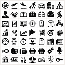 Business And Finance Black And White Royalty Free Vector Interface Icon Set Vector Icon Set Vector Free