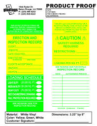 For samples of our range of height safety tags and labels, please complete the form. Ht R 0 Round Yellow Harness Inspection Tag Scaffolding Tags Gladtags
