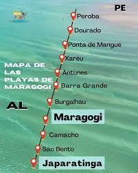 Guarda este mapa ahora!!! 💥 EL mapa que estabas esperando!!! 🗺🏝 Este mapa es tu guía esencial para descubrir las playas más espectaculares de Maragogi. Cada punto marcado es una joya que