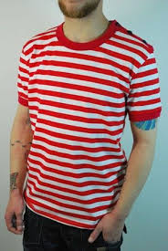 Black And White Striped T Shirt Outfit Mens Red And Black Button Striped Breton T Shirt At Scarycanary Clothing Outfits With Striped Shirts Red Striped Shirt Outfit Shirt Outfit Men