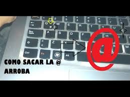 Como hacer el arroba en un portatil. Como Sacar La En Portatil La Arroba Youtube