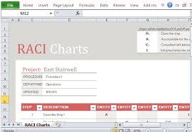 Free Raci Chart Template For Excel