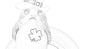 If he can easily cope, offer him something. May The Luck Be With You Porg Coloring Page St Patrick S Day The Star Wars Mom Parties Recipes Crafts And Printables