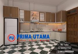 Kitchen set (dapur set) minimalis warna merah. 53 Desain Kitchen Set Sketchup