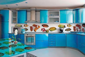 colorful glass backsplash ideas adding
