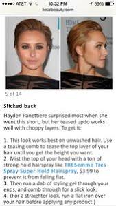 Pin By Chelsea Panek On Hairspiration Short Hair Styles Fixing Short Hair Slicked Back
