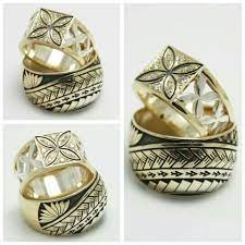 Seventy Six Design Samoan Inspired Rings Wedding Rings Samoan Wedding Hawaiian Heirloom Jewelry