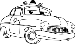 Dessin & coloriage de voiture en ligne, gratuit à imprimer pour colorier. Coloriage Sheriff Cars 3 A Imprimer