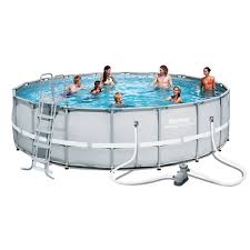 Large Bestway Steel Pro Frame Swimming Pool 18ft X 52 Garden Jardinitis