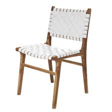 White Leather Teak Dining Chair Teak Dining Chairs Dining Chairs Leather Dining Chairs