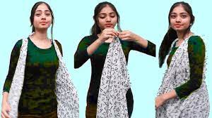 How To Wear Dupatta As Jacket | Dupatta Draping Styles | DIY Dupatta styles  in different way - YouTube