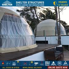A one of a kind system to help beautify the look and layout of photovoltaic modules, not to mention adding recreational space to your home. China Luxury 6m 7m 8m Camping Dome With Large Bay Clear Window And Solar Exhaust Fan China Camping Dome And Glamping Dome Price