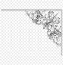 Black frame ornament vector floral frames flourish certificate calligraphy swirls corner border flower black black and white border design bordoer simple decorative border black and white. Corner Filigree Png Silver Corner Frame Png Image With Transparent Background Toppng